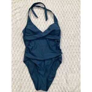 Live Life On the Beach Blue Swimsuit Size Large New